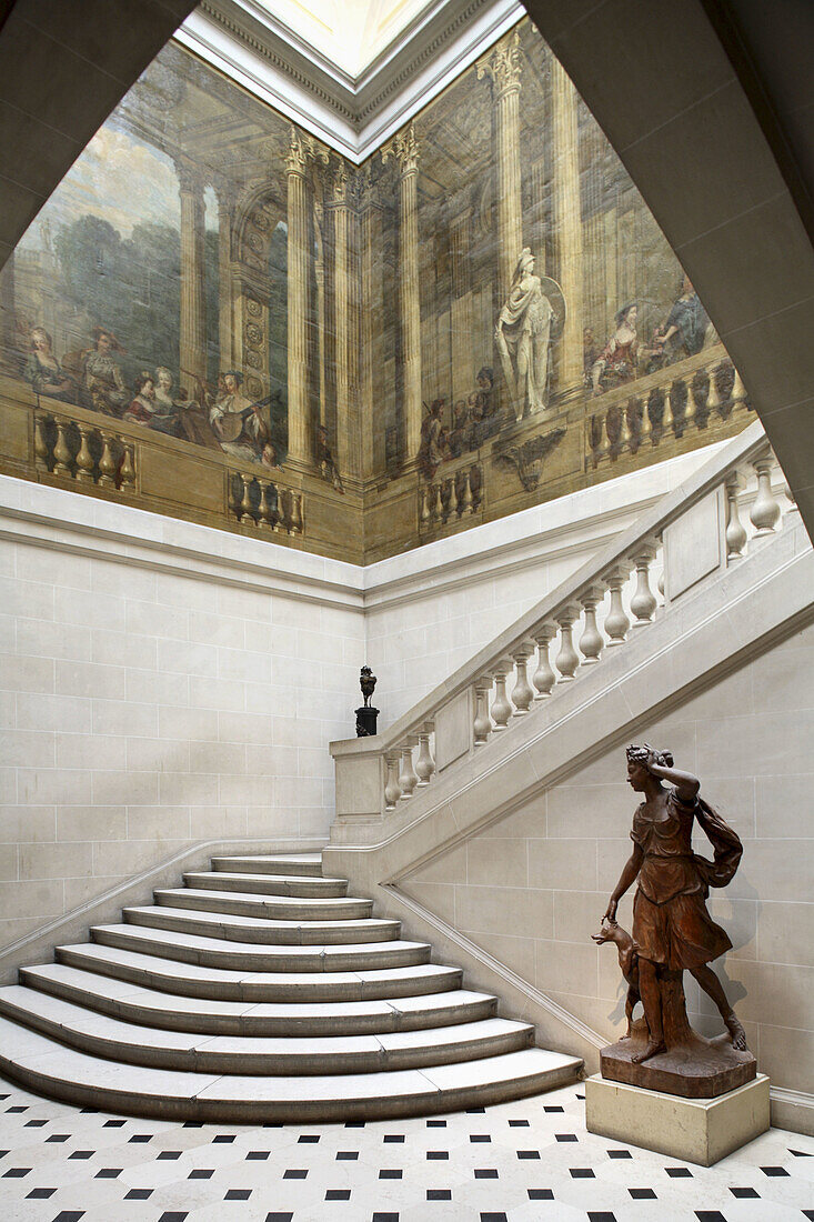 Escalier de Luynes  Stair of Luynes) in the Carnavalet Museum in Le Marais, Paris. France