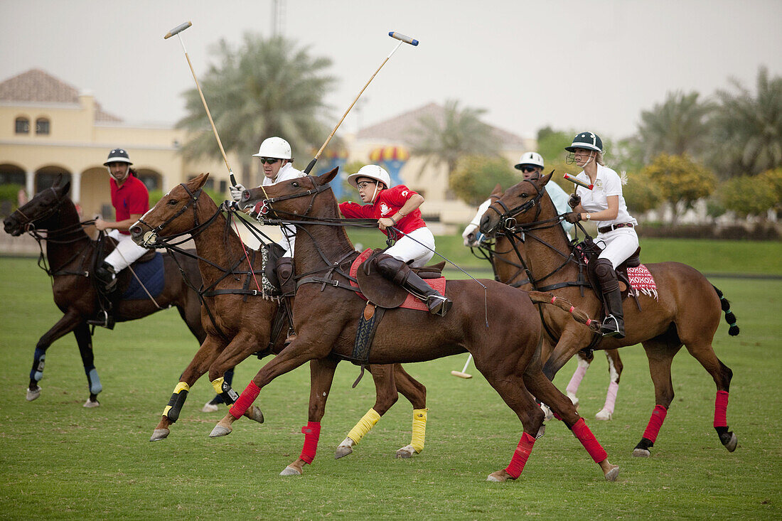 Polo Match at Habtoor Polo Club, Dubai, United Arabian Emirates