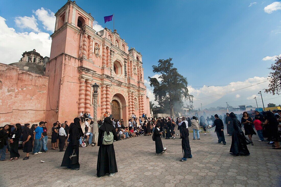 Guatemala, San Felipe, Holy week procession
