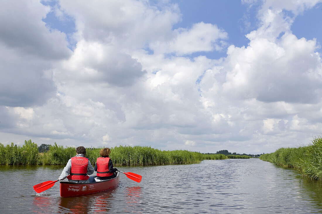 Canoe in Wetlands Natural Park near Amsterdam