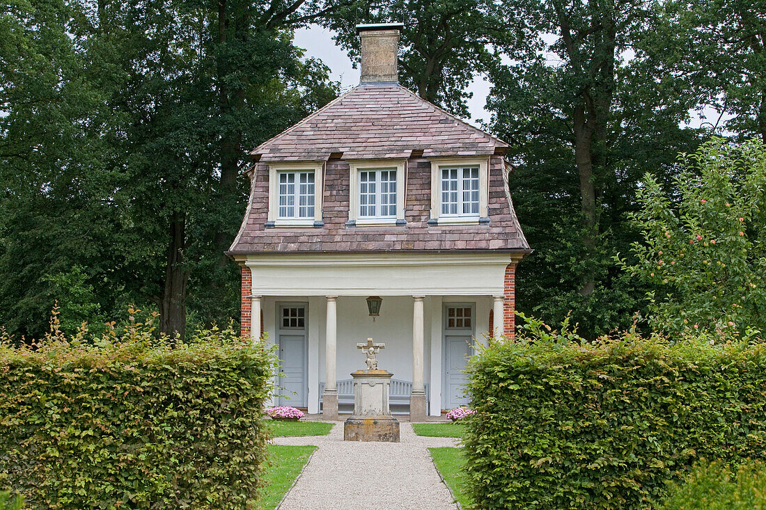 Pavilion, hunting lodge in the castle grounds of Clemenswerth Castle in Sögel, Lower Saxony, northern Germany