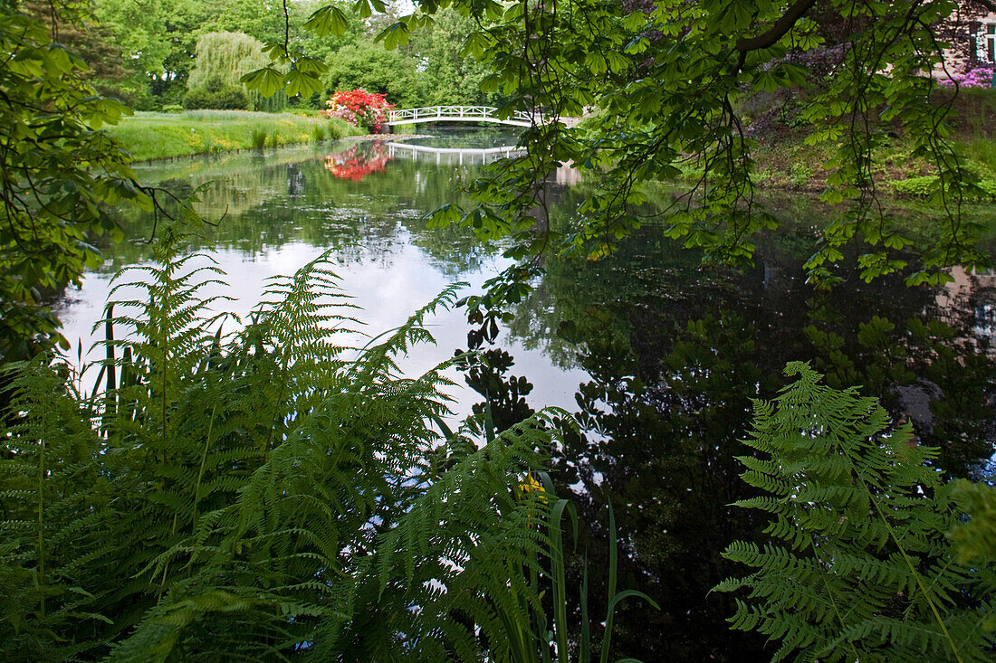 Manor garden, Heimburg manor, Eckerde, Barsinghausen, Lower Saxony, Germany