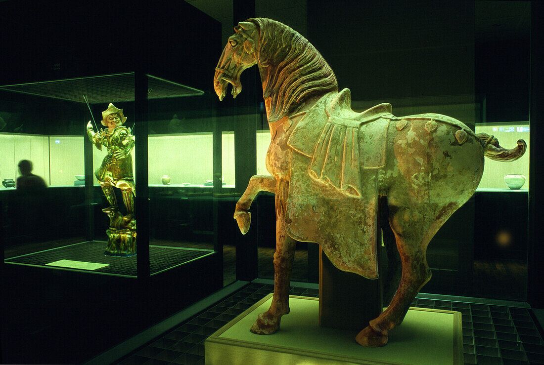 Antique horse statue at National Palace Museum, Taipei, Taiwan, Asia