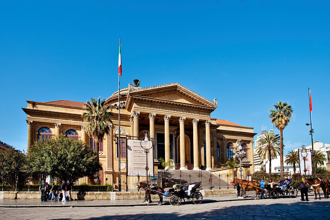 Teatro Massimo, Palermo, Sizilien, Italien, Europa