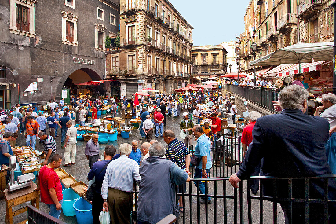 Fischmarkt, La Pescheria, Catania, Sizilien, Italien