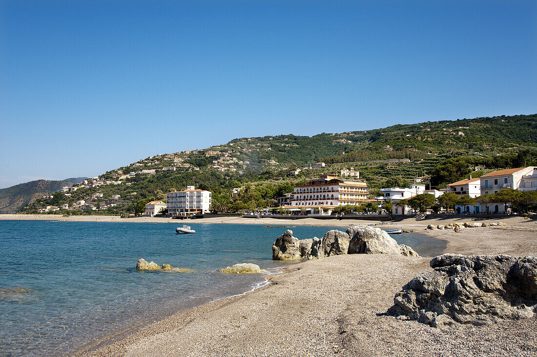 Beach, Capo dÓrlando, Sicily, Italy
