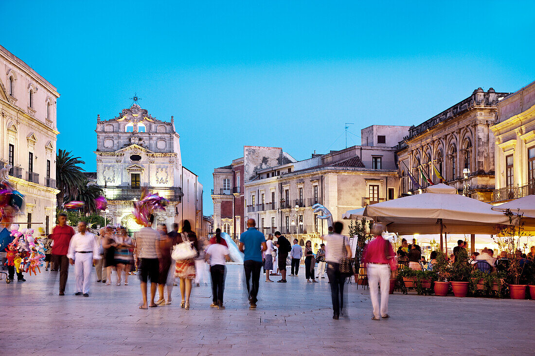 Domplatz, Ortiygia, Siracusa, Syrakus, Sizilien, Italien