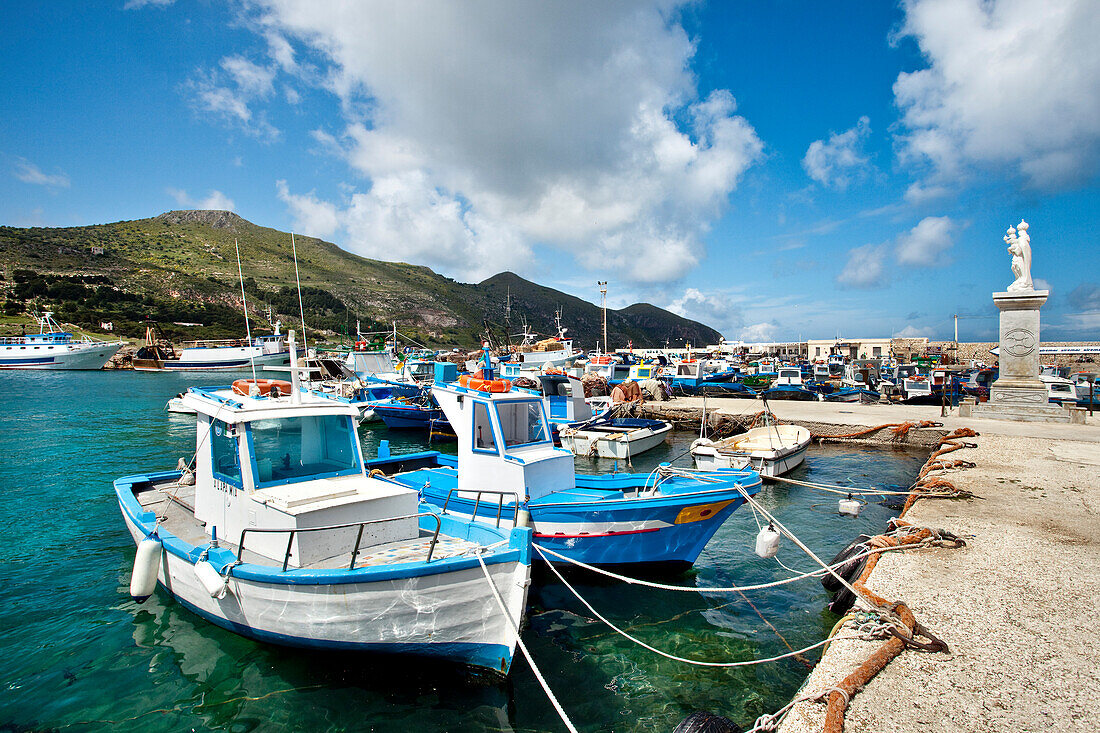 Harbour, Island Favignana, Sicily, Italy