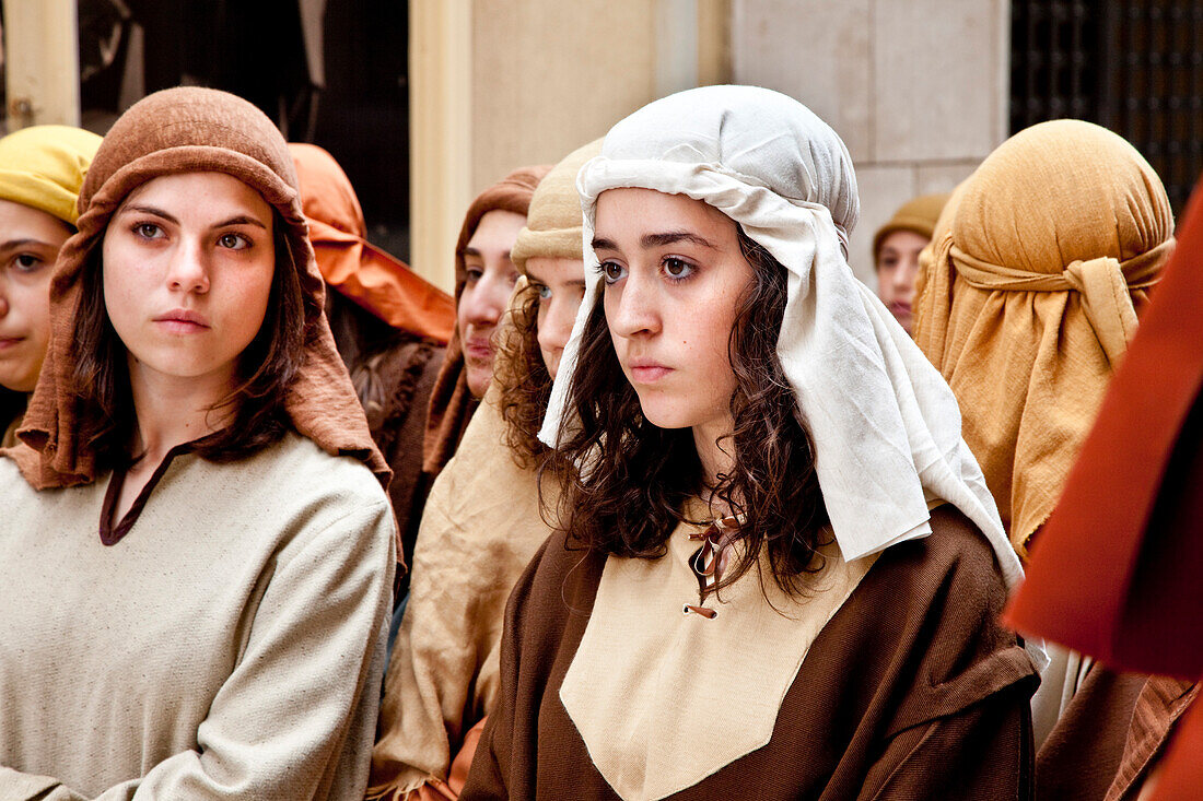 Gründonnerstagsprozession, Processione del Giovedi Santo, Marsala, Sizilien, Italien, Europa