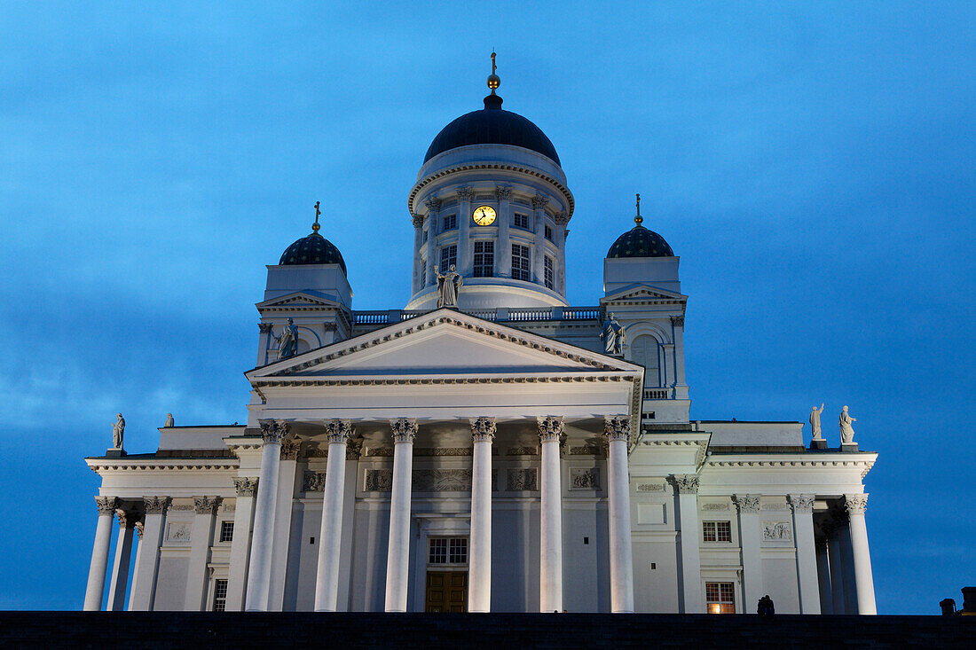 Hensinki cathedral in the evening light, Helsingin Tuomiokirko, Helsinki, Finland