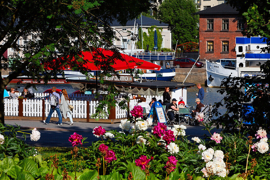 Promenade along the aurajoki river, Turku, Finland