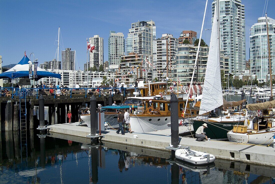 marina at Granville Island, Vancouver, BC, Canada
