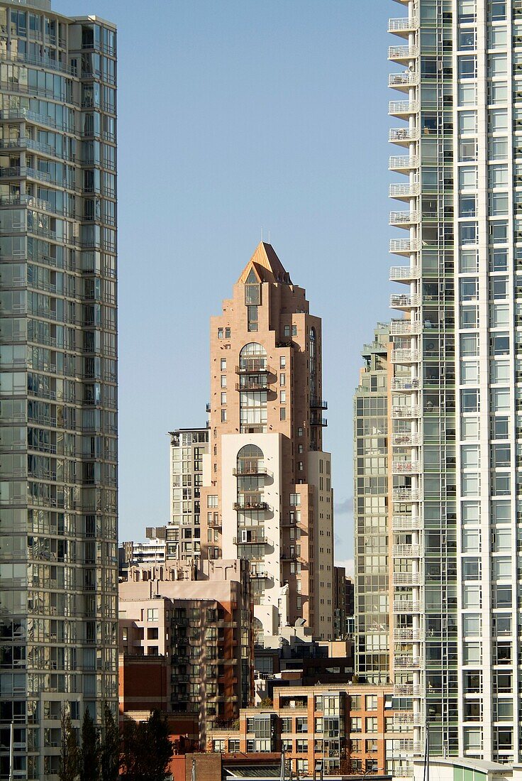 condominium apartments in downtown Vancouver, BC, Canada