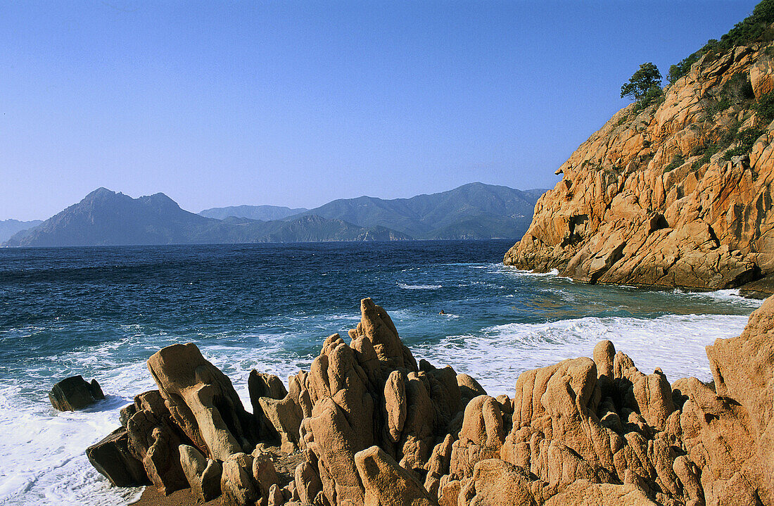 Ficajola beach. Corse-du-Sud, Corsica Island, France