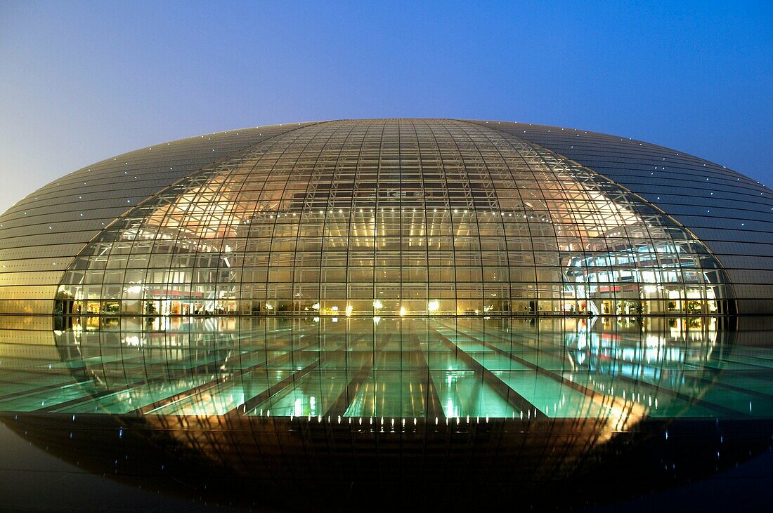 National Centre for the Performing Arts Beiijing China also known as ´the egg´ due to its futuristic shape