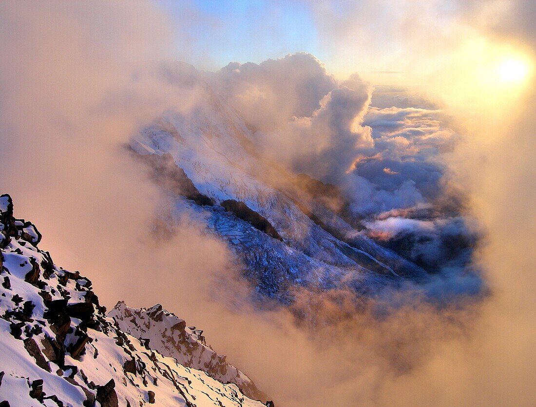 Dusk at Mont-Blanc  Fench Alps