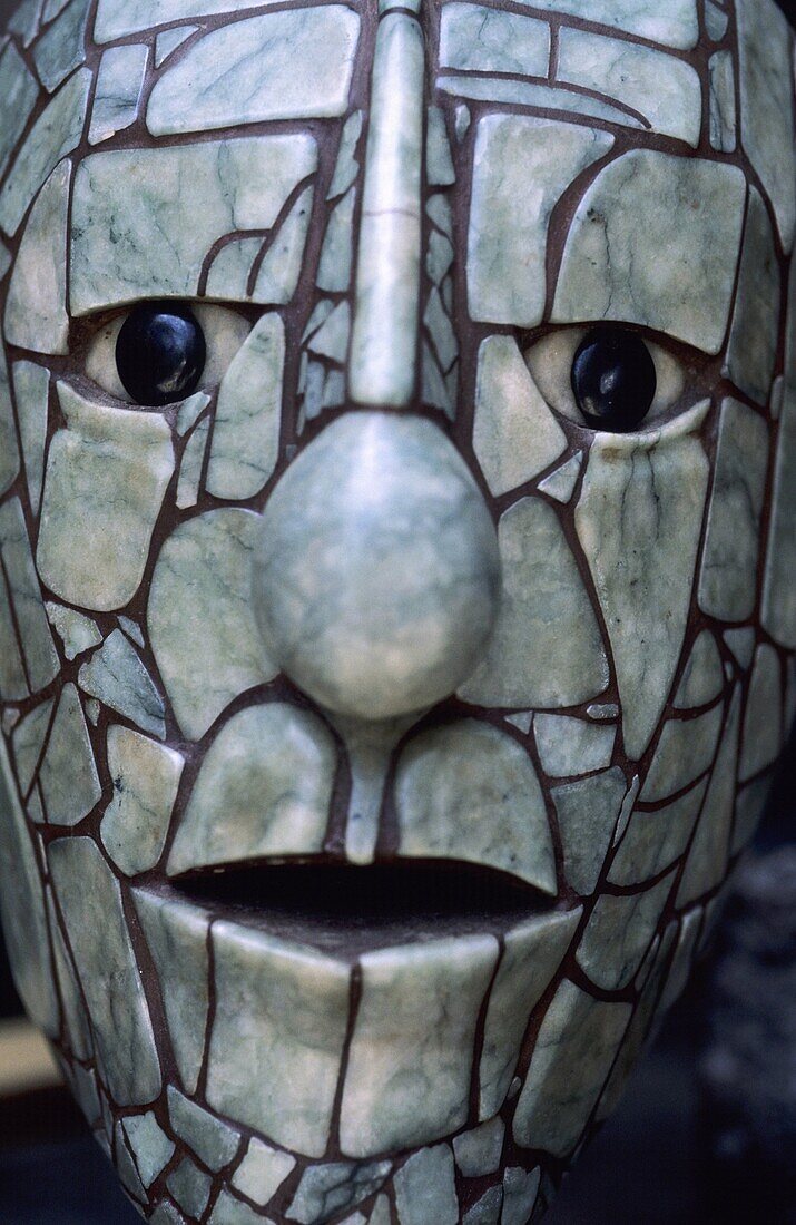 Mask of jade  ´La casa del Jade´  Antigua  Guatemala