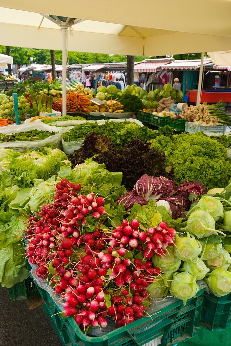 Fresh produce at the main market in Ljubljana Slovenia Europe