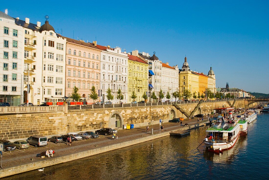 Riverside Prague Czech Republic Europe