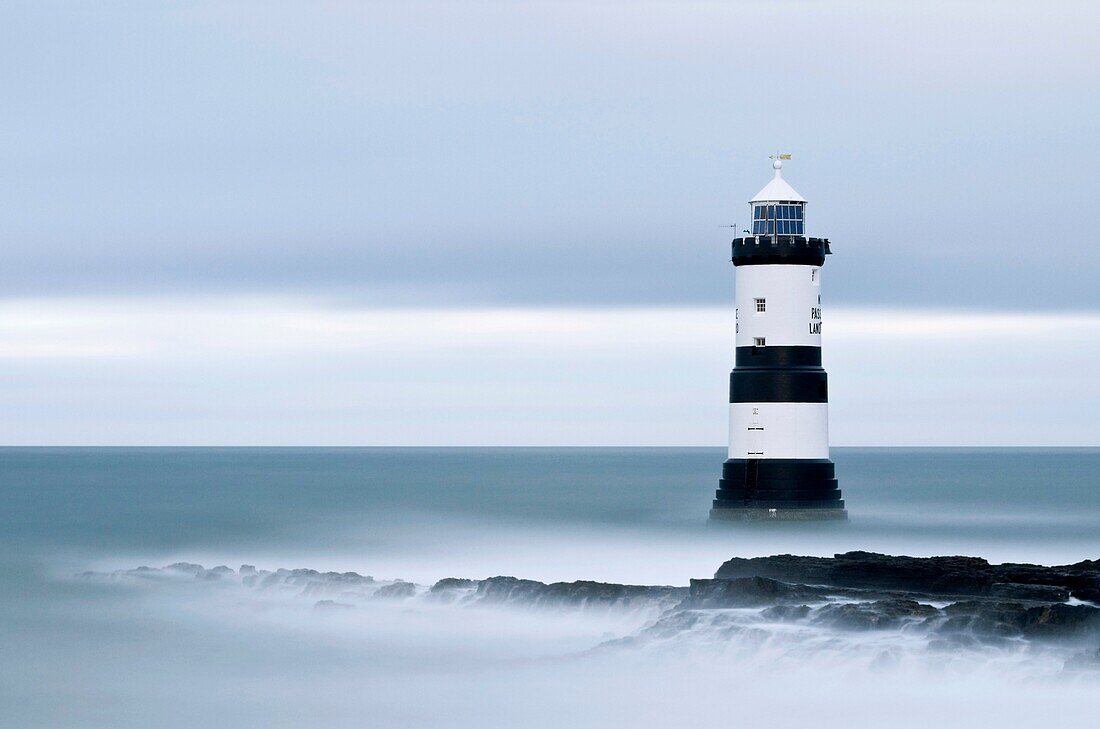 A view toward Penmon Point lighthouse in Wales