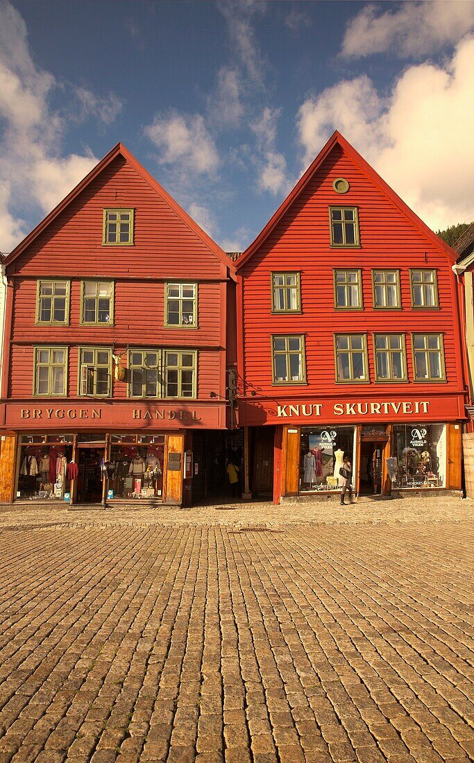 The Bryggen in Bergen is a wonderful collection of wooden buildings facing the quay  It gets its name from tyskebryggen which means docks or quays in German, and is now recognised by UNESCO as a World Heritage Site  The buildings were erected in 1702 afte