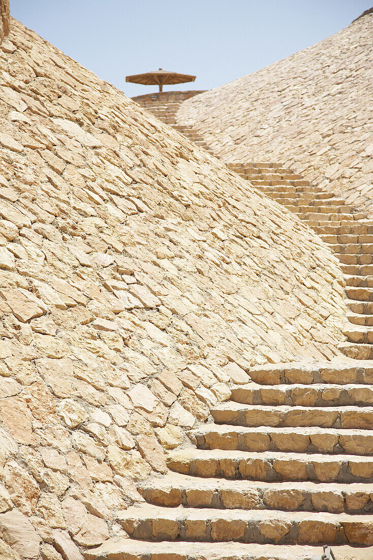 Stairs made of stone, The Oberoi Sahl Hasheesh, Egypt