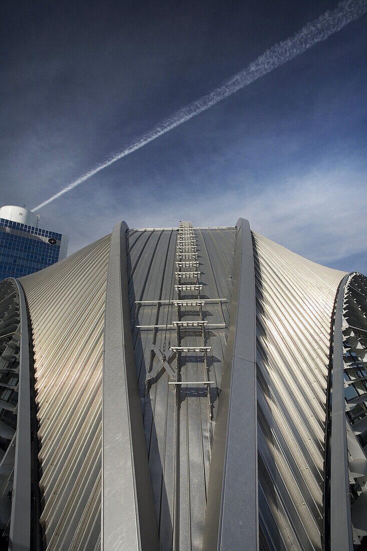 Roof of Junghof, Frankfurt am Main, Hesse, Germany