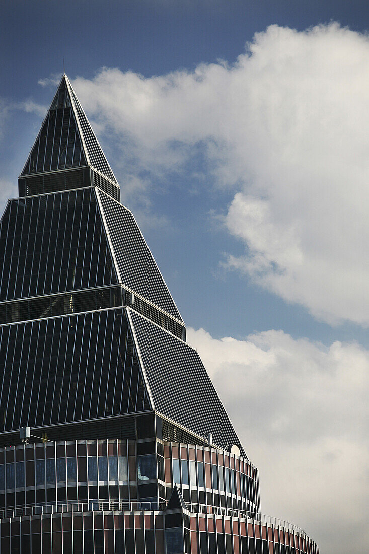 Messeturm, Architekt Helmut Jahn, Frankfurt am Main, Hessen, Deutschland