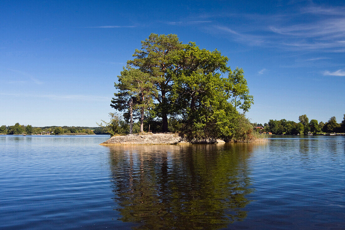 Insel St. Jakob im Staffelsee, Oberbayern, Deutschland