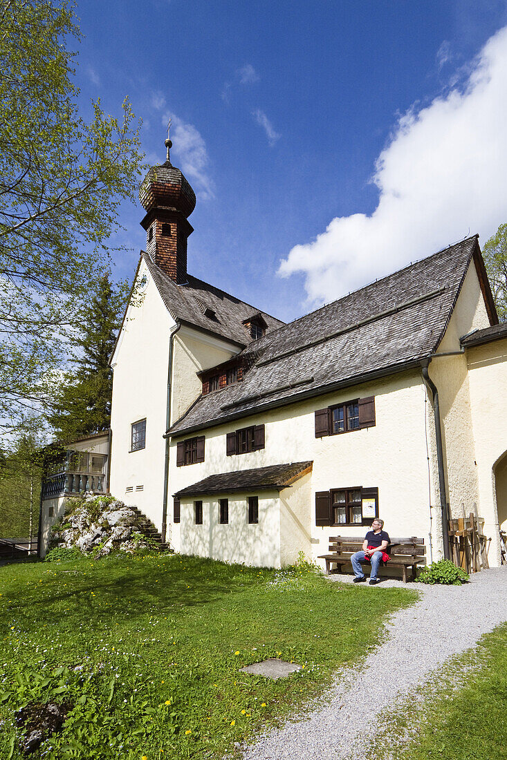 Pilgrimage church Mariä Himmelfahrt, Birkenstein, Fischbachau, Upper Bavaria, Germany