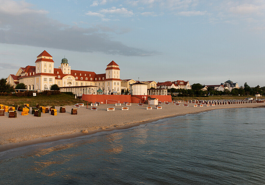 Viw at spa hotel at the beach, Baltic resort Binz, Ruegen, Mecklenburg-Western Pomerania, Germany, Europe