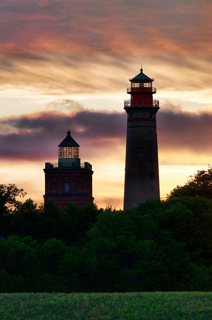 Lighthouses Cape Arkona, Wittow, Ruegen, Mecklenburg-Vorpommern, Germany