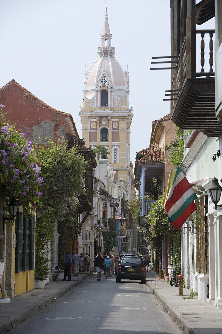 Altstadt und Kathedrale Cartagena, Bolivar, Kolumbien, Südamerika