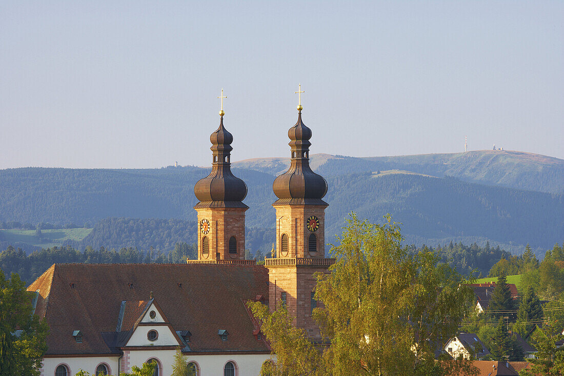 St. Peter mit Abtei, Architekt Peter Thumb, Südlicher Schwarzwald, Schwarzwald, Baden-Württemberg, Deutschland, Europa