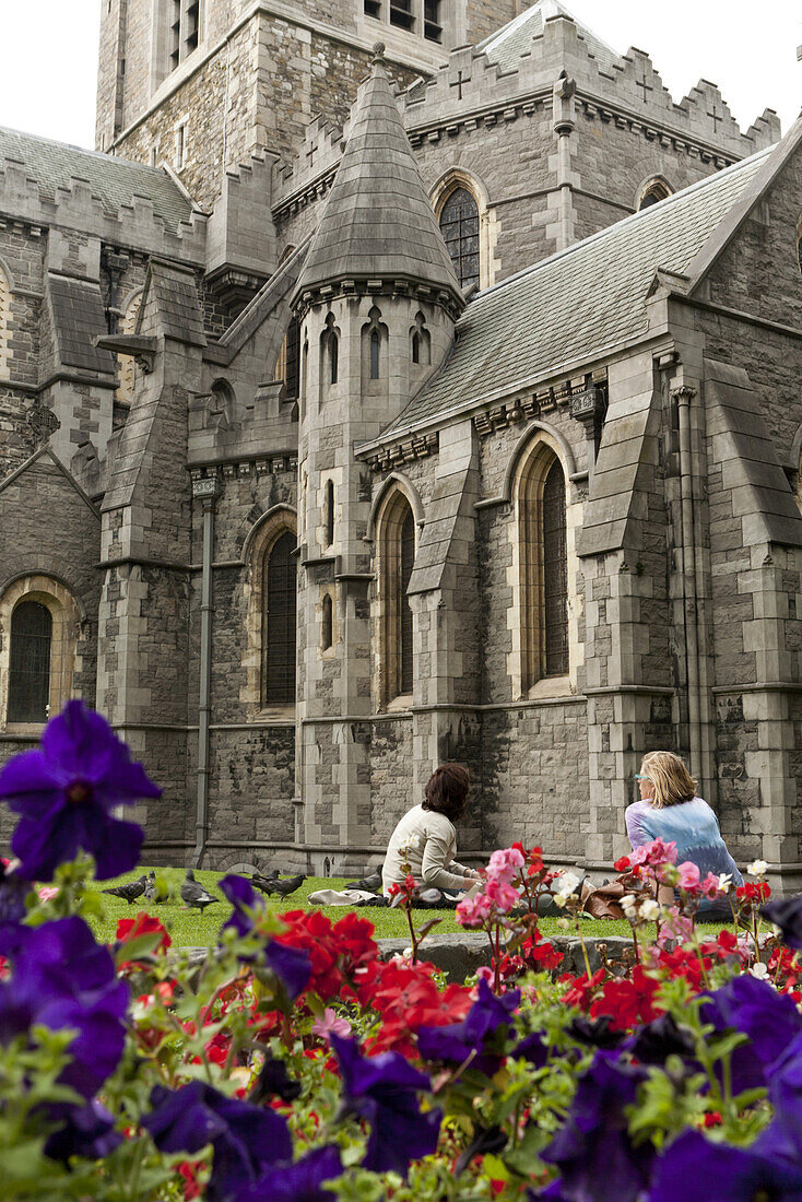 Blick auf die Kathedrale, Dreifaltigkeitskirche, Dublin, County Dublin, Irland