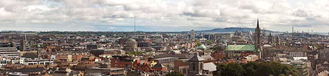 Panorama von Dublin, Dublin, County Dublin, Irland