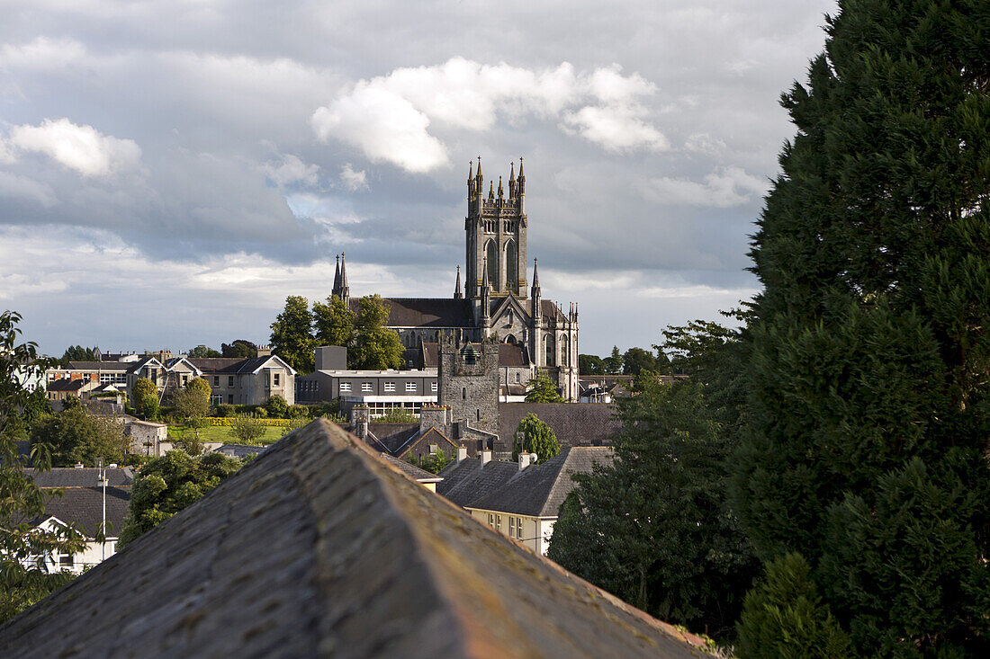 Blick auf die Kathedrale St. Mary, Kilkenny, County Kilkenny, Irland, Europe