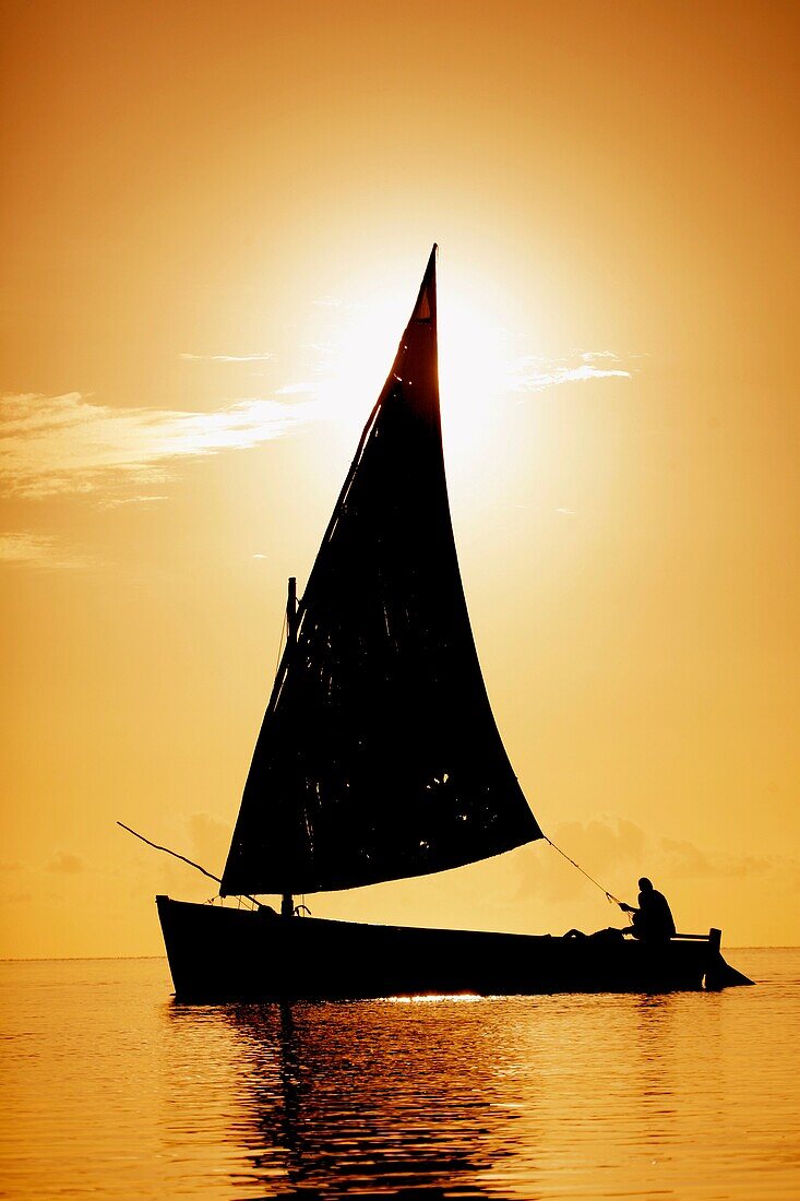 Dhow off the Coast of Mozambique at Vilanculos