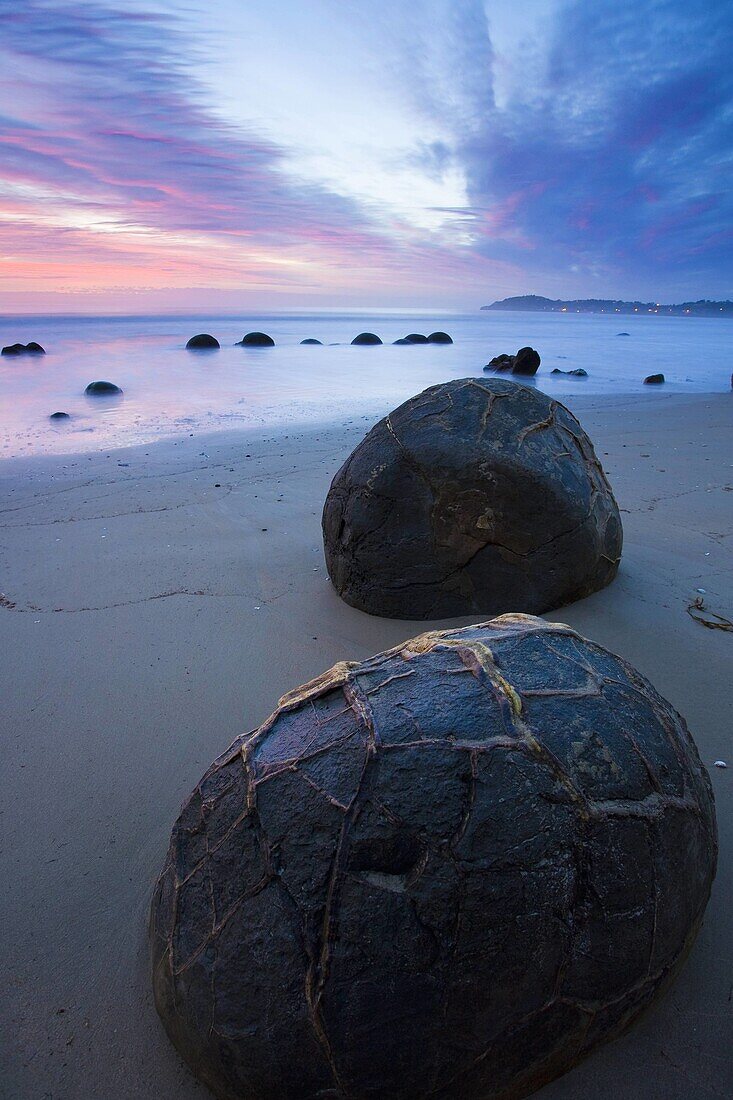 Moeraki Boulders at Dawn South Island New Zealand