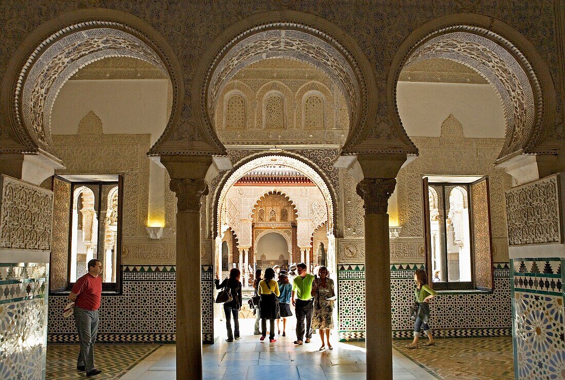 Royal Alcazar Royal bedroom  Seville, Andalusia, Spain