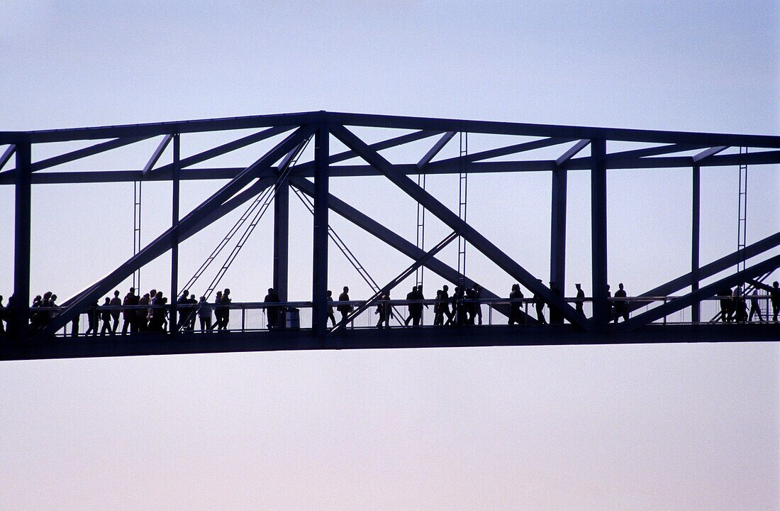 Barcelona: bridge in Yacht club and marina, Forum Area