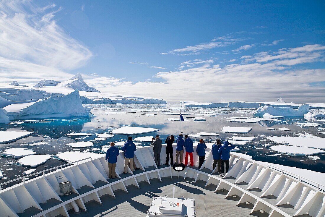 Guests from the Lindblad Expedition ship National Geographic Explorer doing various things in and around the Antarctic Peninsula in the summer months  Lindblad Expeditions pioneered Antarctic travel in 1969 and remains one of the premier Antarctic Expedit