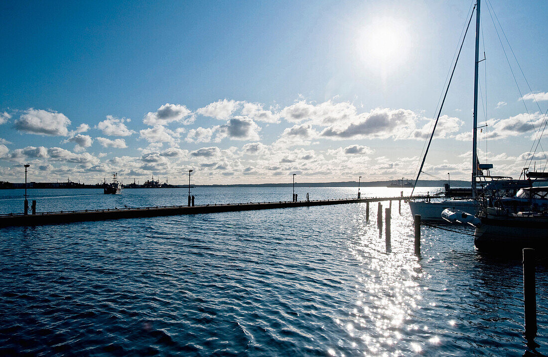 Hafen, Eckernförde, Schleswig-Holstein, Deutschland