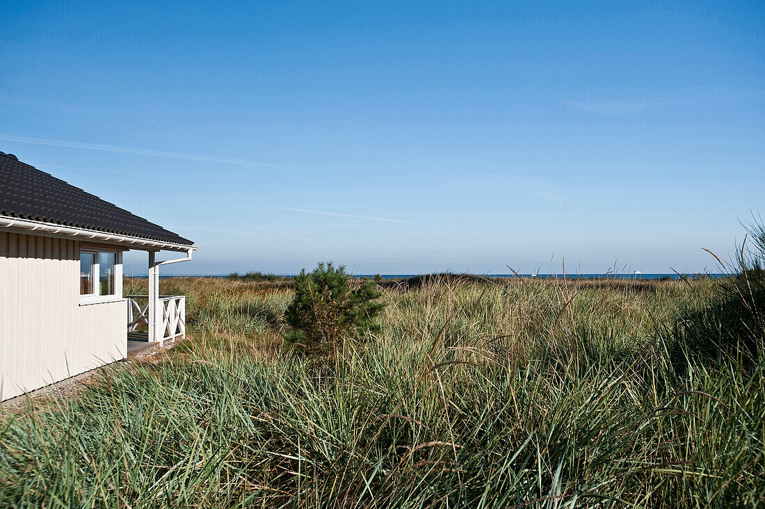 Haus mit Seeblick, Travemünde, Lübeck, Schleswig-Holstein, Deutschland