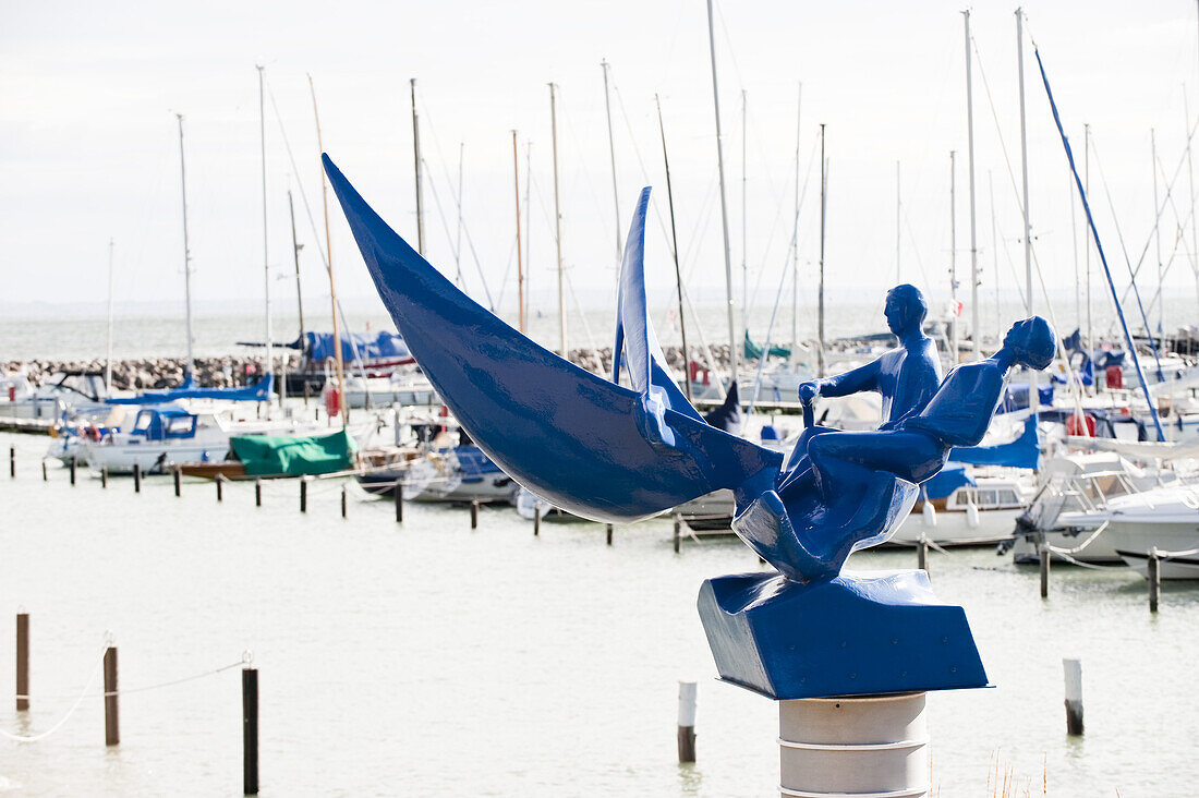 Sculpture at marina, Gromitz, Schleswig-Holstein, Germany