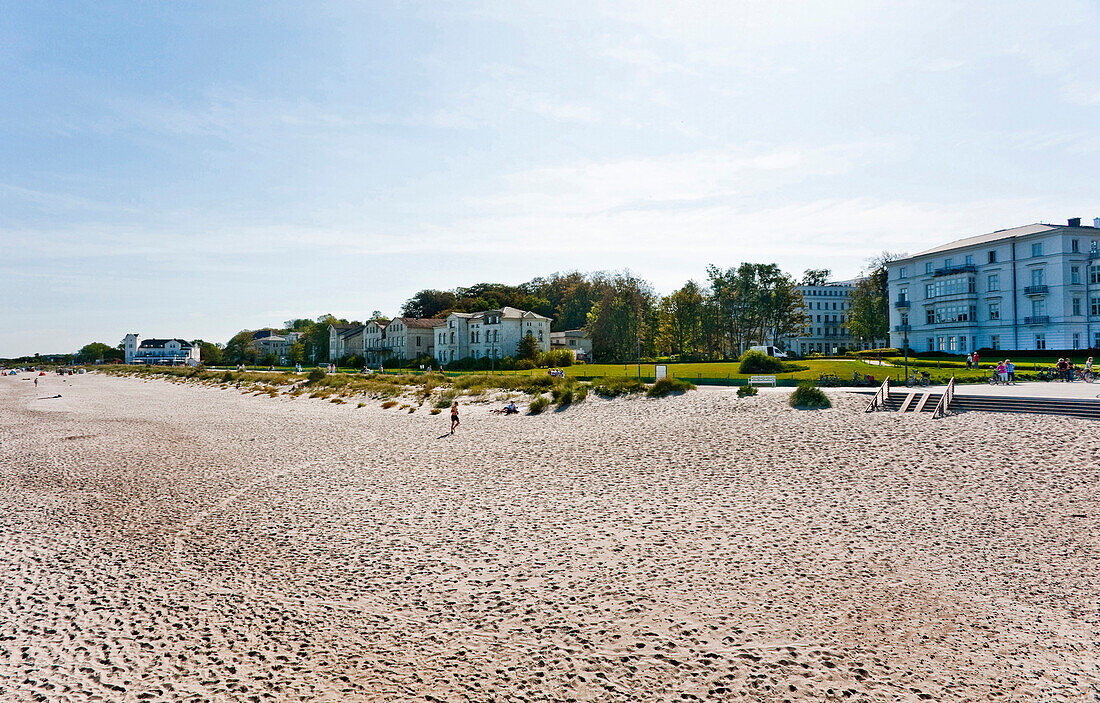Sandy beach, Heiligendamm, Bad Doberan, Mecklenburg-Vorpommern, Germany