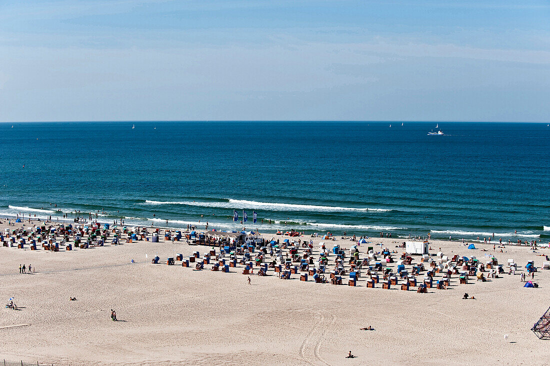Strand von Warnemünde, Rostock, Mecklenburg-Vorpommern, Deutschland