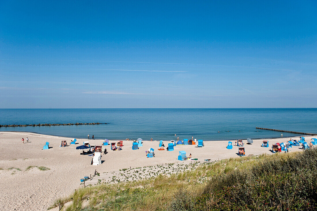 Strand, Ahrenshoop, Fischland-Darss-Zingst, Mecklenburg-Vorpommern, Deutschland