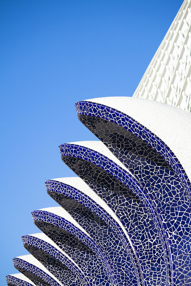 Vista parcial de L´Umbracle, Ciudad de las Artes y las Ciencias, Valencia.