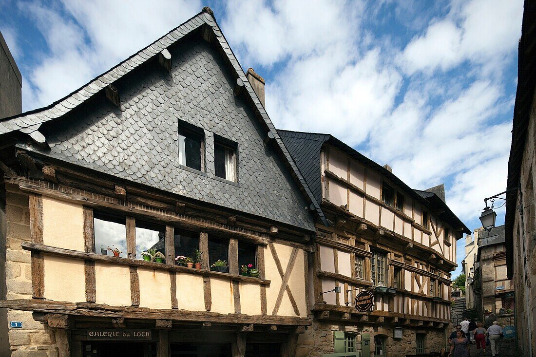 Typical house, Saint-Goustan port, town of Auray, departement of Morbihan, Brittany, France